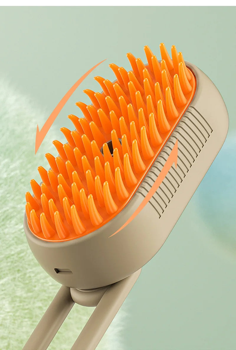 3 In 1  Electric Pets Steam Brush