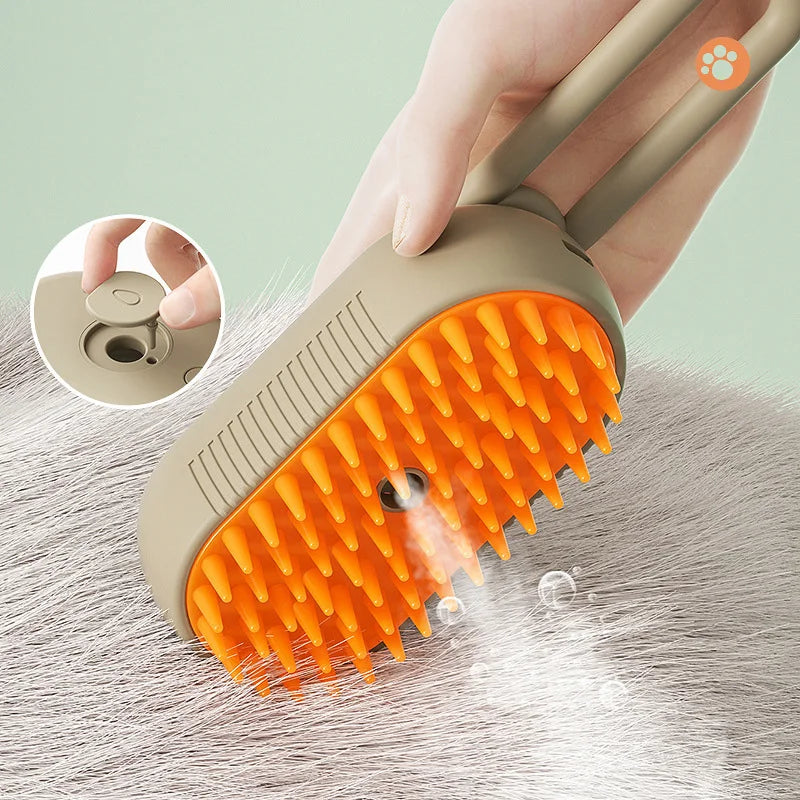 3 In 1  Electric Pets Steam Brush