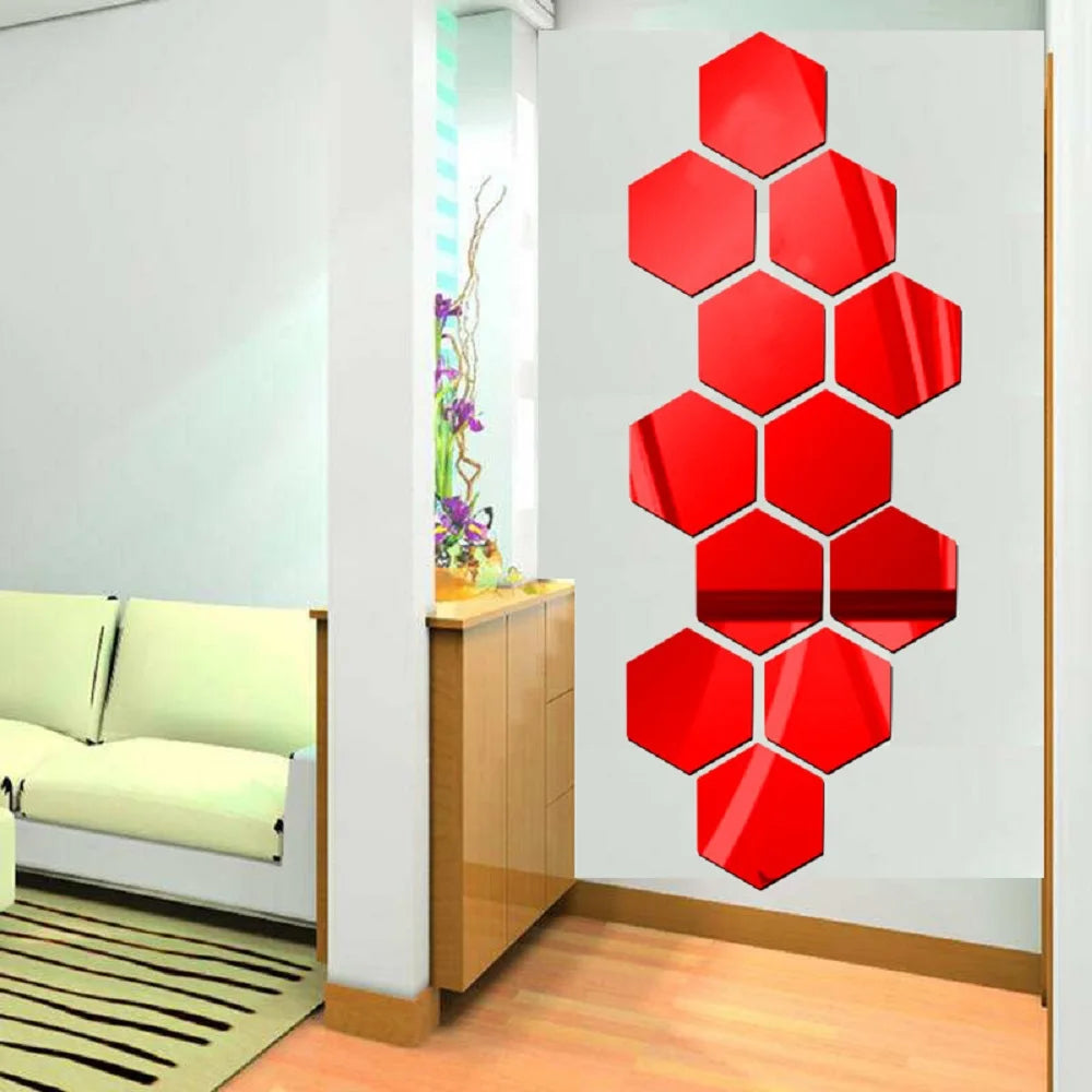 3D Mirror Wall Sticker