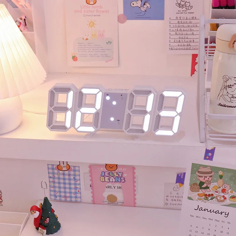 Alarm 3D Clock LED Digital