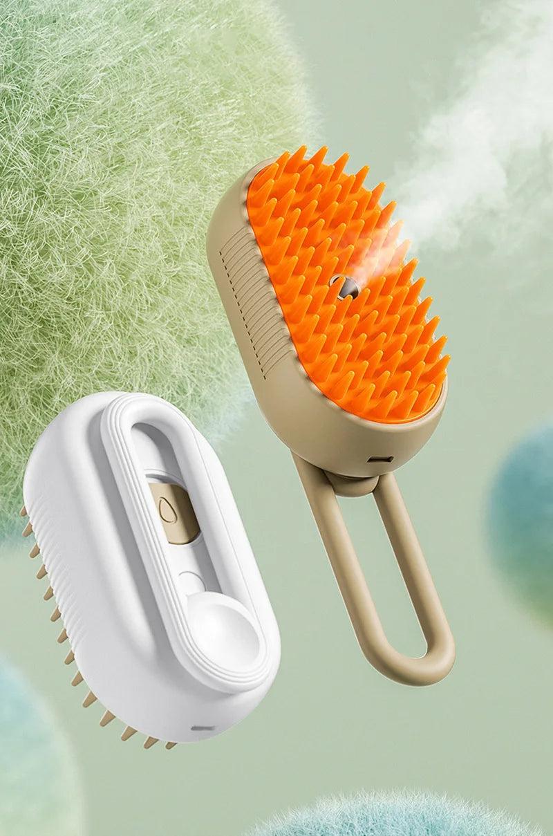 3 In 1  Electric Pets Steam Brush