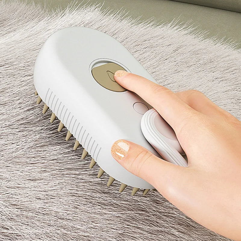 3 In 1  Electric Pets Steam Brush